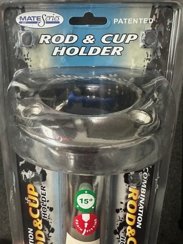 Mate Series Stainless Steel 15 Rod Cup Holder - Drain - Oval Top C2015D - Picture 2 of 2