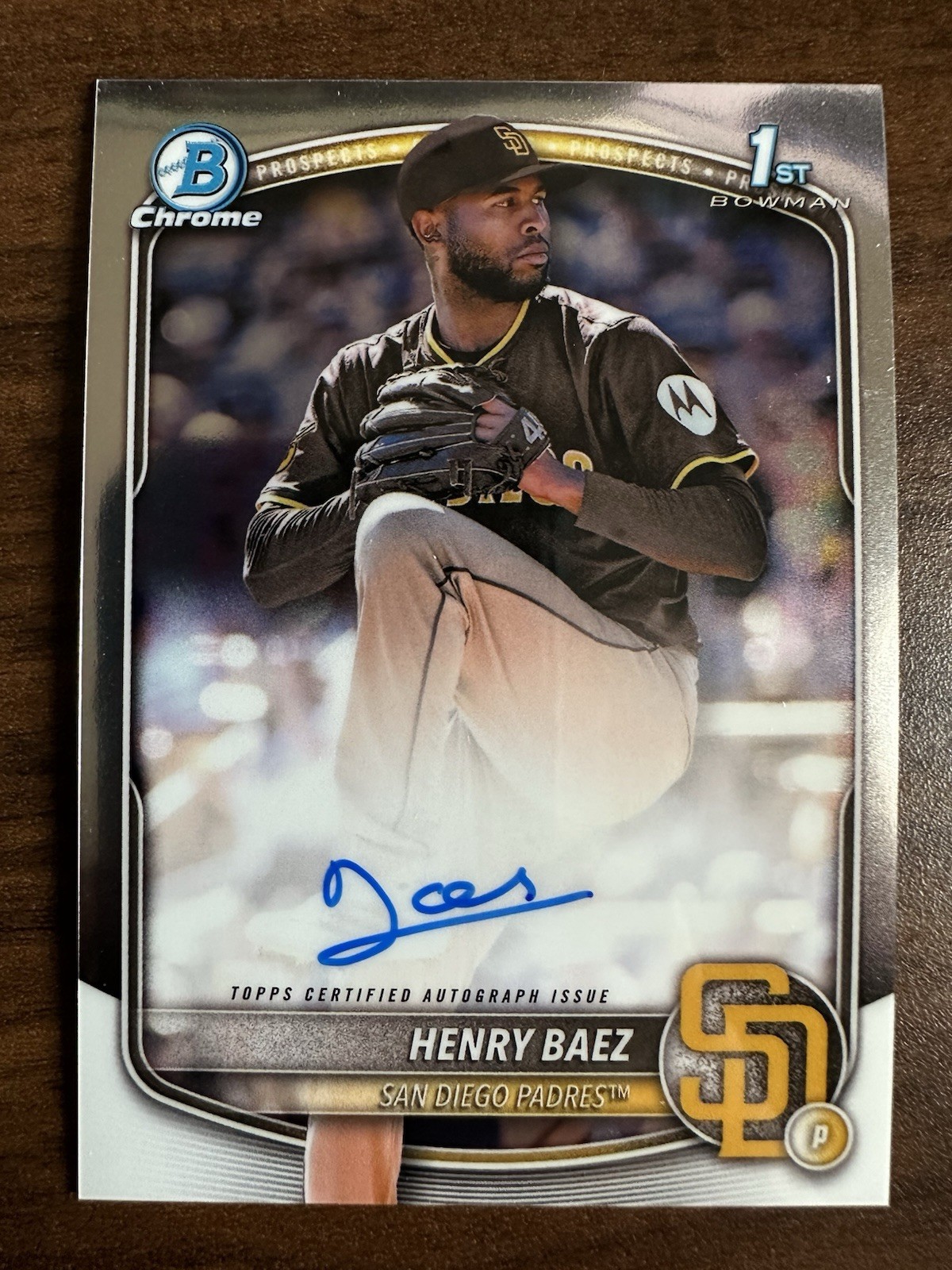 HENRY BAEZ 2025 Bowman Chrome 1st Rookie RC Autograph Auto #CPA-HBA