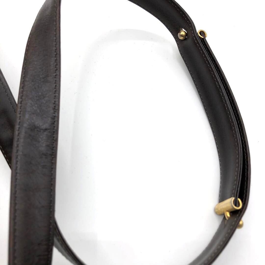 Christian Dior Shoulder Bag Canvas Brown Trotter Vintage Women's Authentic thumbnail 6