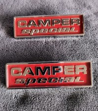 Nos Ford 77-79 Truck Camper Special Emblems Pair 1977 1978 1979 F-250 F-350