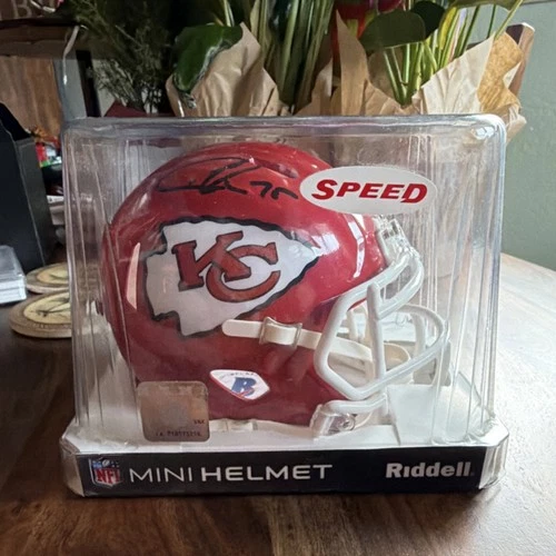 Kansas City Chiefs Signed Mini Helmet Beckett Authenticated NFL Football