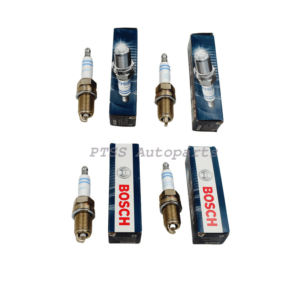 101905611G 4 x OEM BOSCH Spark Plugs For VW Golf Jetta Passat AUDI Q3 Q5 A4 2.0T
