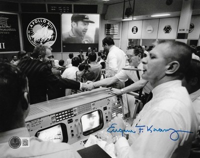 Eugene Kranz Signed 8x10 Photo Autographed BAS NASA Apollo Flight Director 62