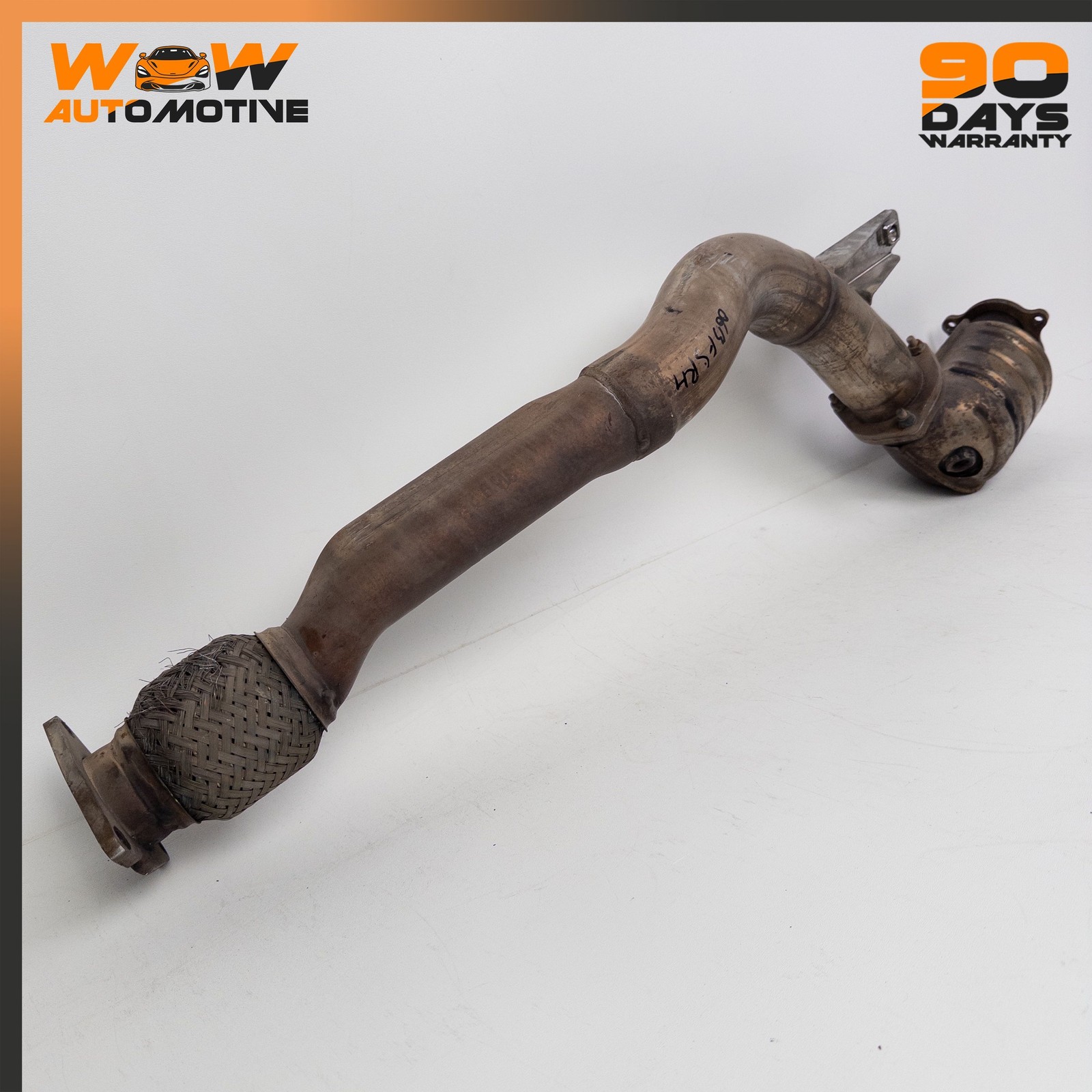 04-13 BENTLEY CONTINENTAL FLYING SPUR RIGHT EXHAUST DOWNPIPE 3W0131690C OEM