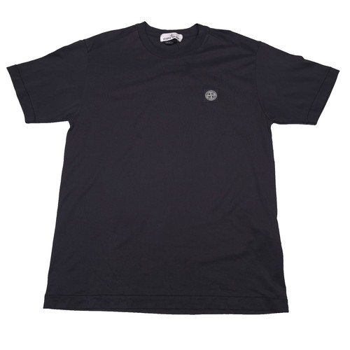 Stone Island Compass Logo Short Sleeve T-Shirt Mens Size Medium Black Tee