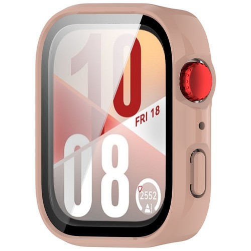 Etui ochronne ze szkłem do Huawei Watch Fit 4 Bizon Case Cover Etui Różowe - Zdjęcie 5 z 8