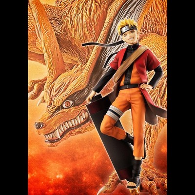 【中古】 Megahouse Naruto Shippuden: Uzumaki Naruto GEM PVC Figure (Sennin Mode Version) by Megahouse Megahouse Naruto Shippuden Naruto Uzumaki Sage Mode G.E.M. Series