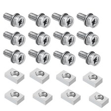 20 PCS M6x16mm 304 Stainless Steel Motorcycle Battery Terminal Bolts Nuts