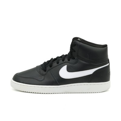 Nike Herren Court Vision Mid Schuhe Schwarz/Weiß Leder High Top Sneaker EU 42