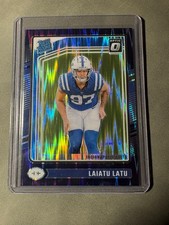 2024 Optic Blue Shock Laiatu Latu Rookie Colts NFL