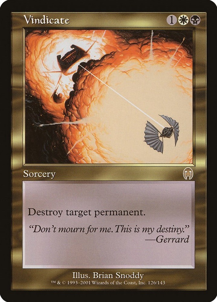 Vindicate Apocalypse MTG LP card