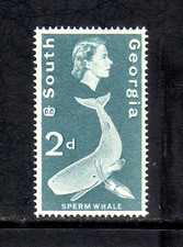 South Georgia 1963 Sperm Whale single value (SG 3) MNH