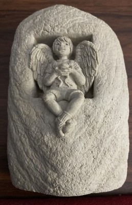Carruth Studio Angel Boy Stone Sculpture Indoor/Outdoor 2000 STO2-335