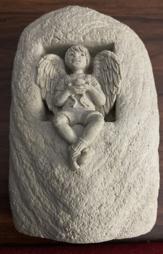 Carruth Studio Angel Boy Stone Sculpture Indoor/Outdoor 2000 STO2-335