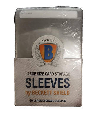 Beckett Shield Large Size Card Storage Sleeves (50 St.) Neu OVP*