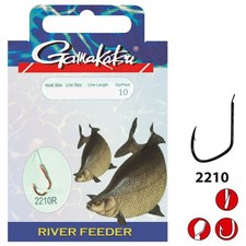Gamakatsu Booklet River Feeder 2210R | 100 cm gancio prelegato fiume