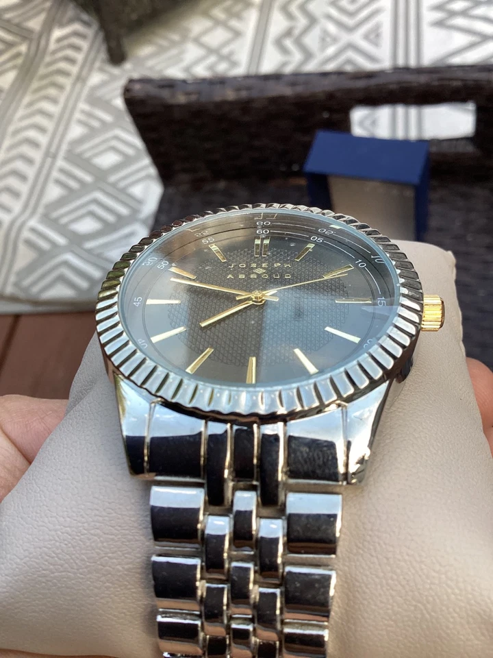 Reloj Joseph Abboud Hombre, Acero Inoxidable, Cara Marrón, Agujas/Números Tono Dorado Foto 3 de 4