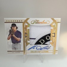 2024 PANINI FLAWLESS PROSPECT PATCH AUTOGRAPHS PPA- CHASE DOLLANDER GOLD 3/10