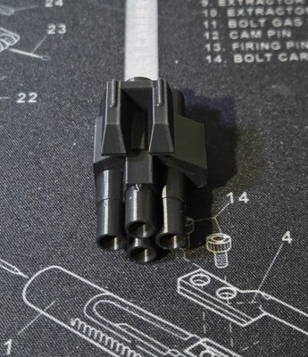 3D Printed Transformers G1 Whirl Photo Beam Rifle Black PLA +