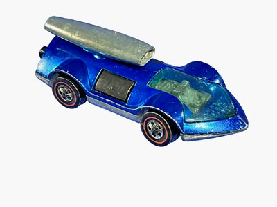 Vintage, Rare 1970 Hot Wheels Redline 'Blue' Rocket Bye Baby Car, 1:64, Nice