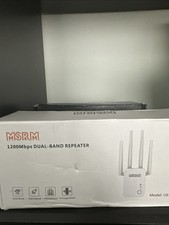 MSRM 1200Mbps Dual Band Ripetitore ad Alta Velocità Bianco US754AC Amplificatore di Segnale (7233)