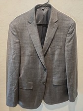 Jos. A. Bank 1905 Men s Blazer Jacket 39R / 33W Gray Plaid Wool Sport Coat...