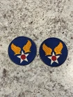 2 Vintage 1940s WWII US Army Air Force Patch Air Corps USAF US Military 40s WW2