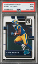 Kyren Williams 2022 Donruss Optic Rated Rookie Card RC #281 Mint PSA 9 LA Rams. rookie card picture
