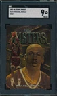 MICHAEL JORDAN 1997-98 TOPPS FINEST GOLD MASTERS SGC 9 MINT CARD #154!