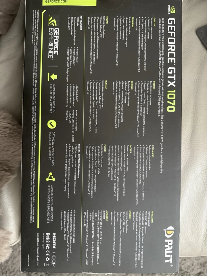 Nvidia Geo force 1070 - Image 3 of 4