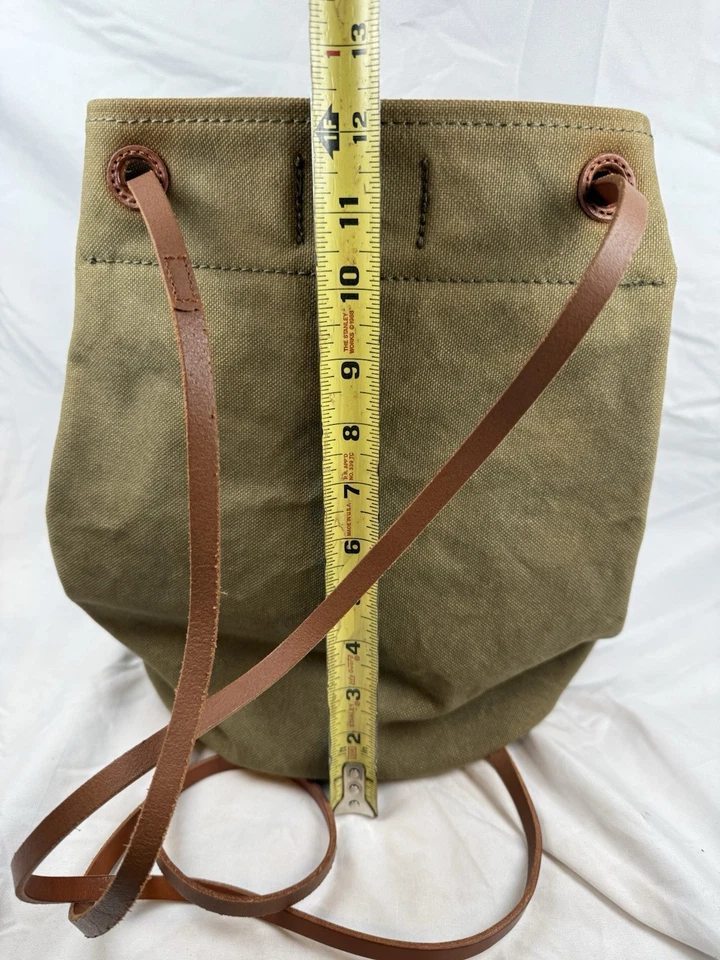 Mochila Mochila MADEWELL J Crew de Lona y Cuero Estilo Militar Talla Mediana Foto 4 de 4