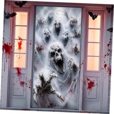 Halloween Door Cover Decoration Banner - 70.8 x 35.4 Inch