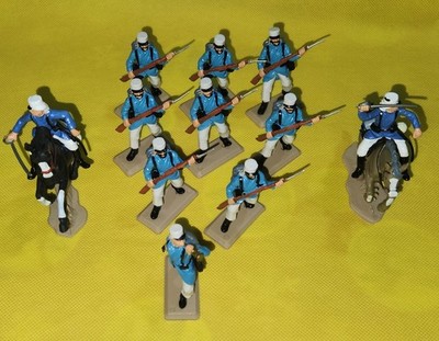 FRENCH FOREIGN LEGION blue & white MARCHING set ARGENTINA DSG  SOLDIERS BRITAINS