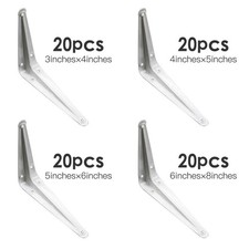 Staffe per Mensole Flottanti Angolari in Metallo Supporti per Mensole Angolari