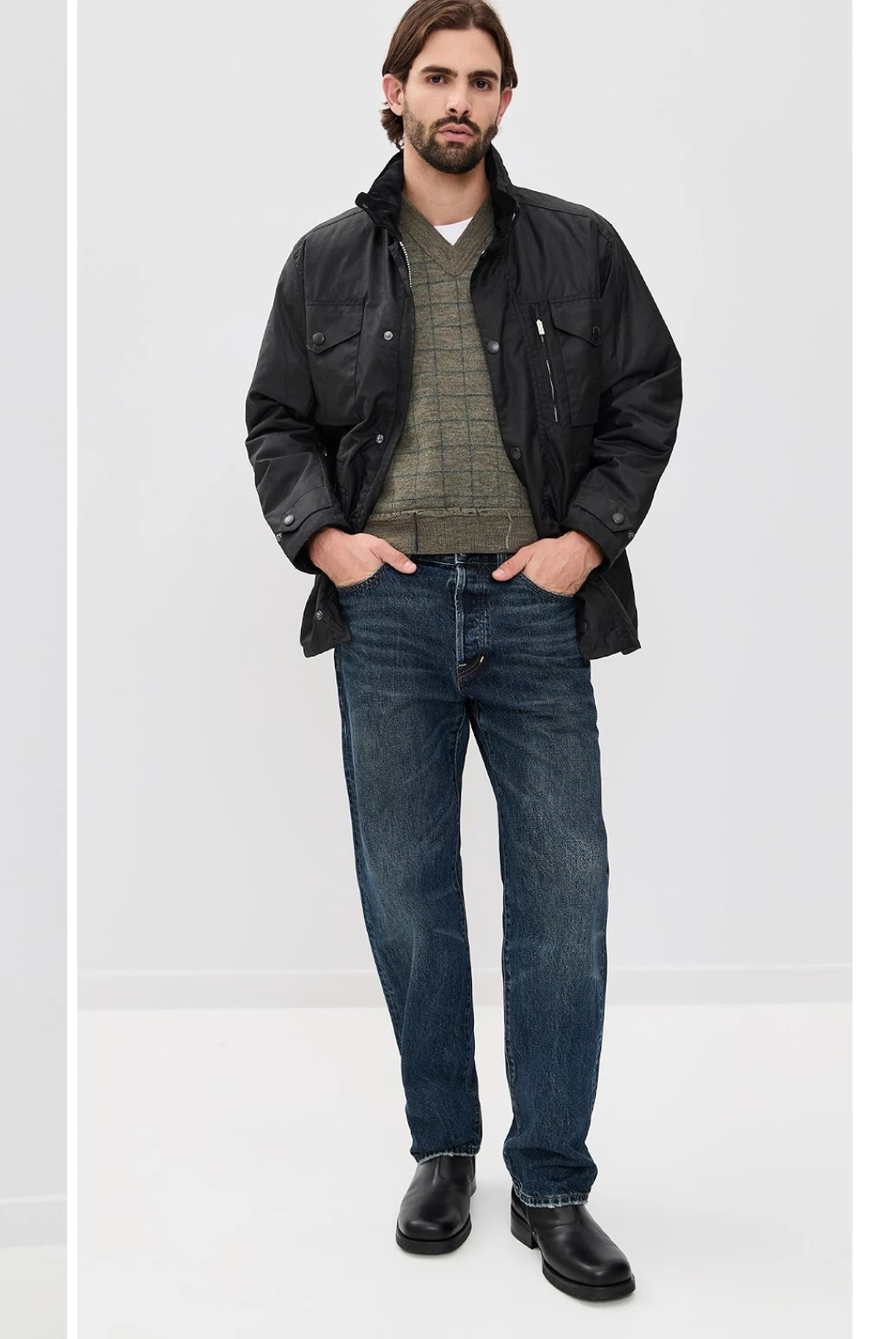 Black ~ BARBOUR SAPPER Men's WAX Jacket MSRP $485 British Heritage image 15