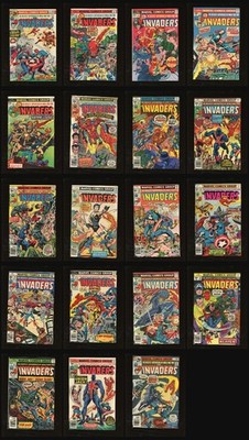 The Invaders Bronze Age Marvel Lot #2-22 Raw 19 Comics Cap Namor Torch