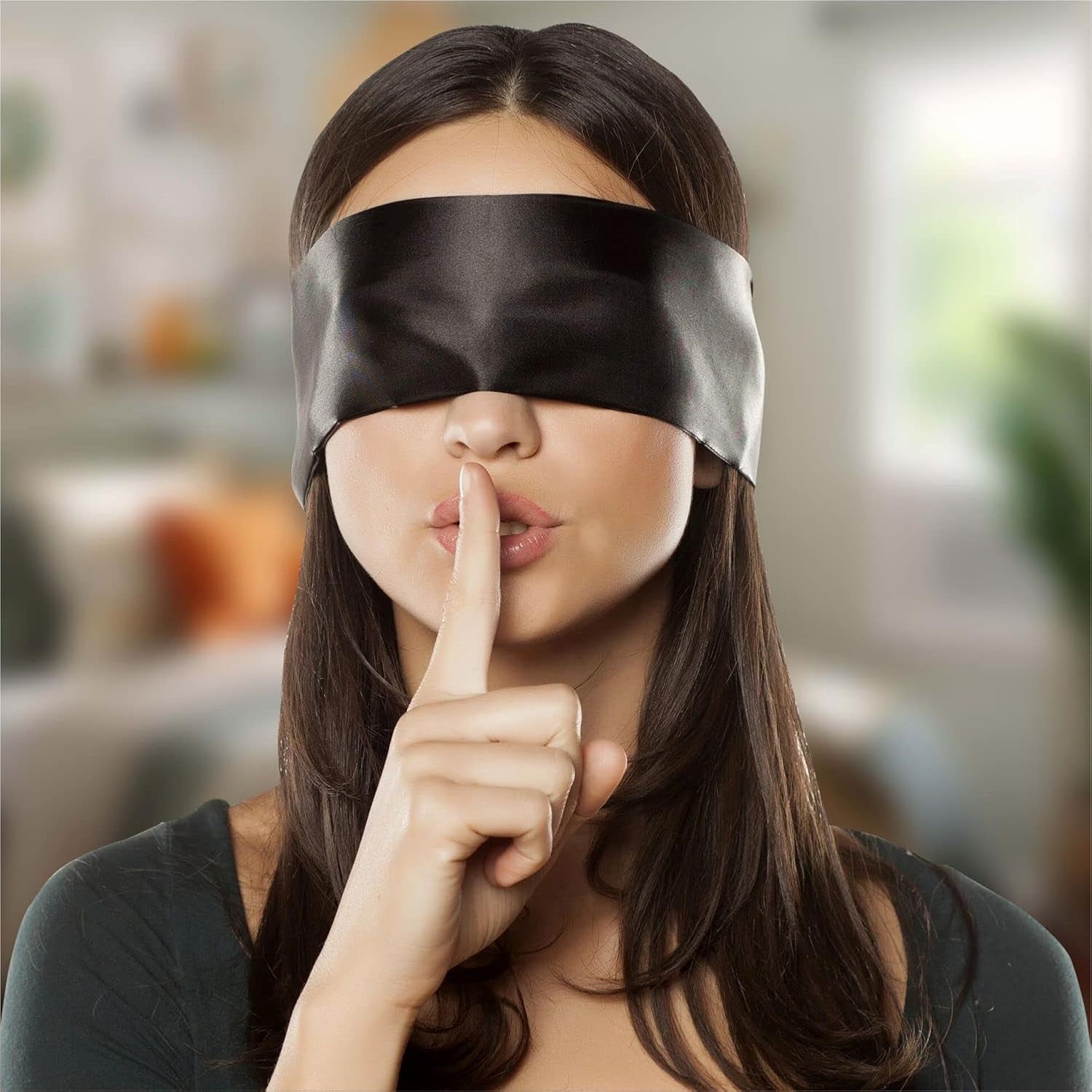 Lang Horn 2 pcs Silk Satin Blindfold Eye Mask Sleep Mask Soft Satin Eye Cover Si