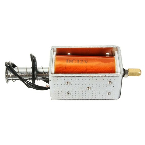 DC 12V Small Electromagnetic Electric Magnet 35mm Long-Stroke Push-Pull Solenoid - Picture 5 of 7