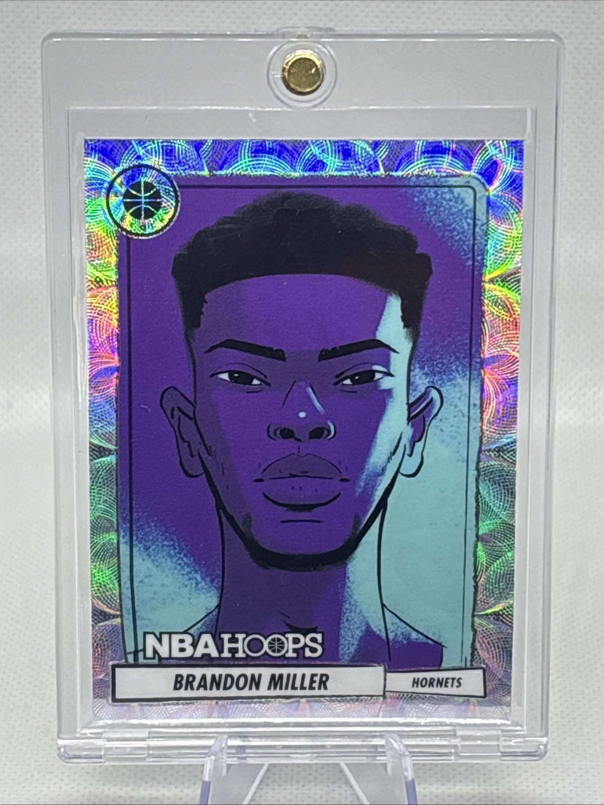 2023-24 NBA Hoops Premium Stock Presentations Brandon Miller #16 SSP Hornets RC