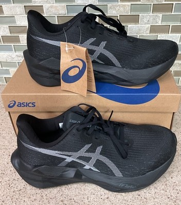 Asics Novablast 6 Sneakers Mens Sz 8 Black Shoes Women 9.5 1011C243-002 Mesh New
