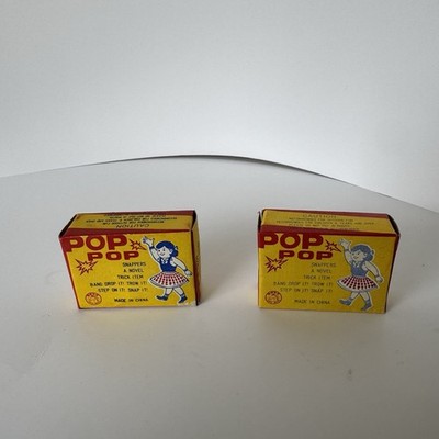 Vintage 1960s Pop Pop Snappers Bang Snaps Party Snaps Throw Snaps Lot of 2