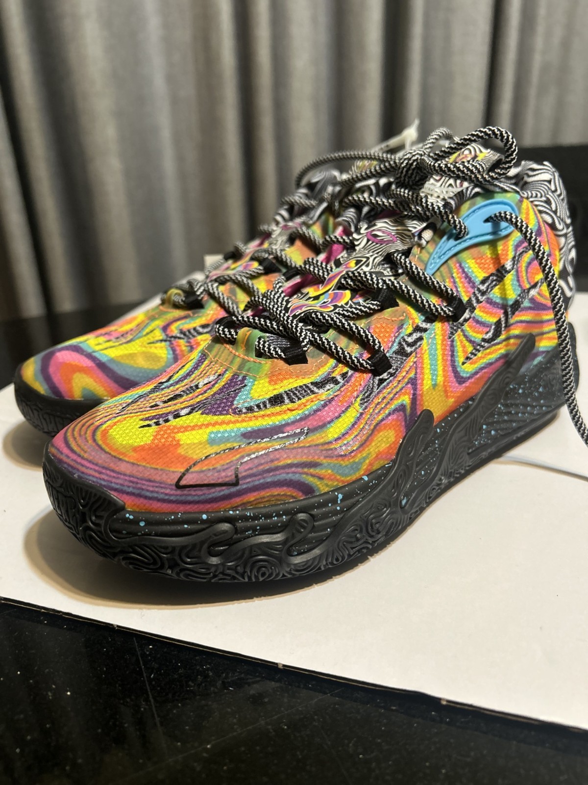 NWOT Puma Lamelo Ball x Dexters Laboratory Lab GS Black Pink Melo MB.03 -6 Youth