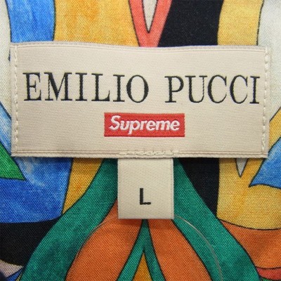 Supreme 21ss X Emilio Pucci L s Shirt Long Sleeve Multicolor Used