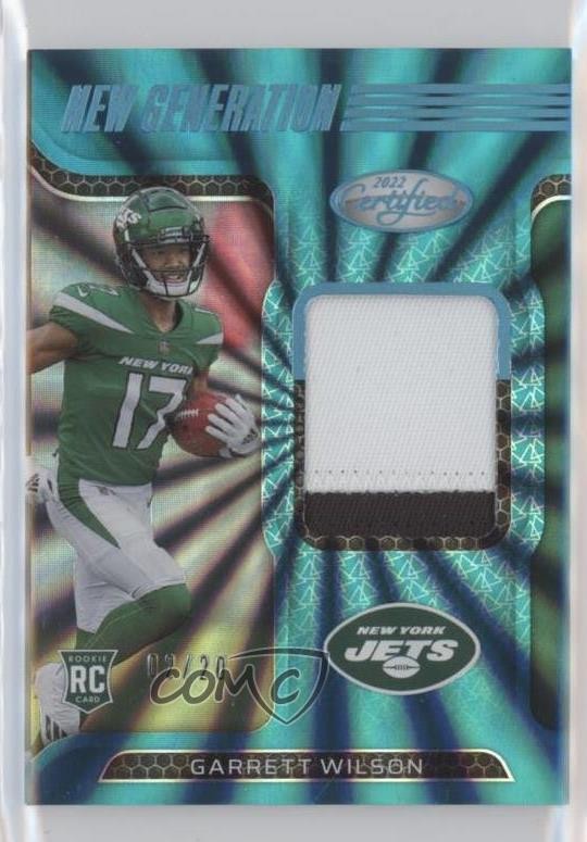 2022 Certified FOTL Mirror Teal 2/20 Garrett Wilson #NGJ-GW Rookie RC 0qw3
