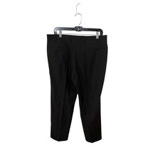 Lauren Ralph Lauren Mens Dress Pants Black Flat Front Trousers 36W x 30L