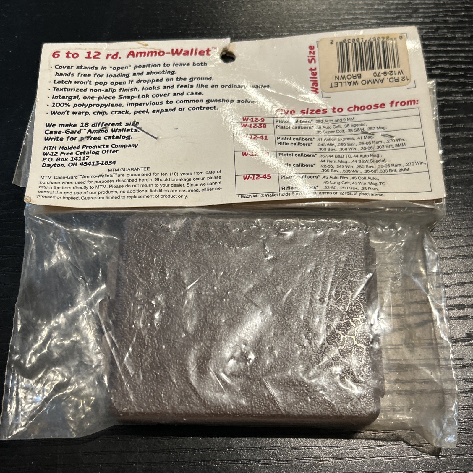 MCM Case-Gard Ammo Wallet 12 Round Pistol/6 Round Rifle