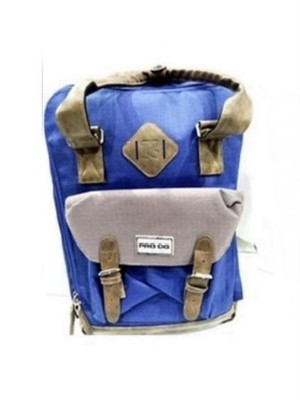 Unisex Rucksack doppelte verstellbare Schnüre mit Multitaschen und Reißverschluss