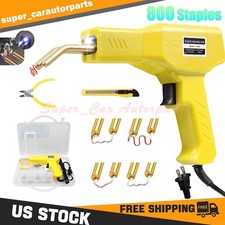 Plastic Welder Kit Soldering Hot Stapler Bumper Repair Welding Gun 800 Staples