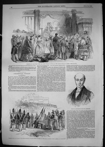 Old 1849 Mackinnon Lymington Marriage Foley Fitzalan Howard James'S P Victorian