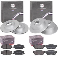 ABS Bremsscheiben + BelÄGe Vorne+Hinten Passend FüR Hyundai Getz TB 2002-2009